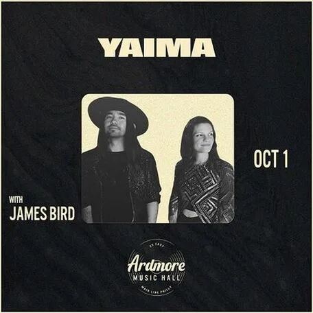 Win 2 tickets to see Yaima at Ardmore Music Hall 10/1